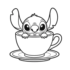 Desenho do Pequeno Stitch para Colorir