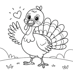 Desenho do Peru Anime para Colorir