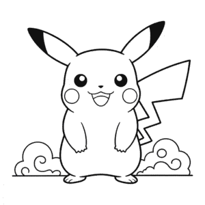 Desenho do Pikachu Gigantamax para Colorir