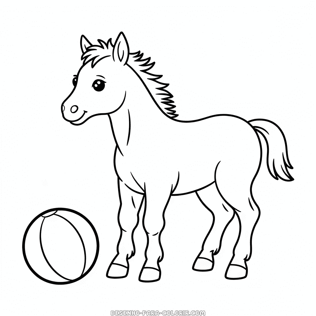 Desenho do Potrinho para Colorir