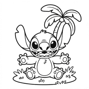 Desenho do Stitch para Colorir