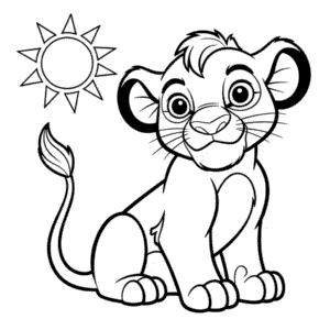 Desenho Gratuito do O Rei Leão para Colorir