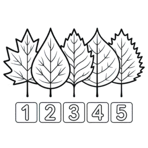 Desenho da Matemática do Outono para Colorir