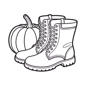 Desenho de Roupas de Outono para Colorir