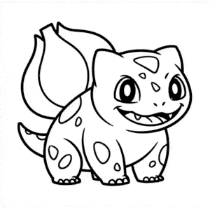 Desenho do Bulbassauro dos Desenhos Animados para Colorir