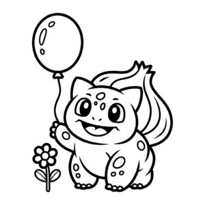 Desenho do Bulbassauro para Colorir para Crianças Pequenas