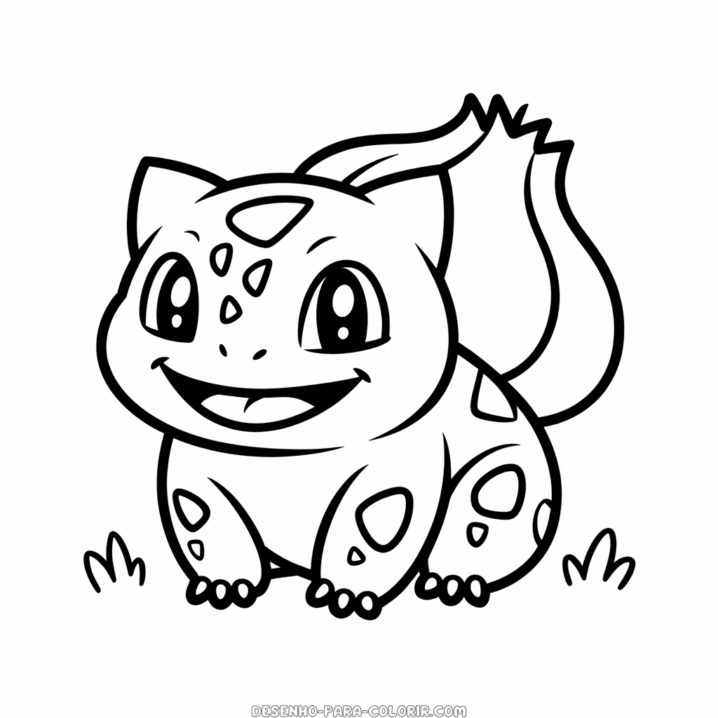 Desenho do Bulbassauro para Colorir