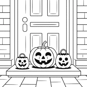 Desenho do Halloween Fácil para Adultos para Colorir