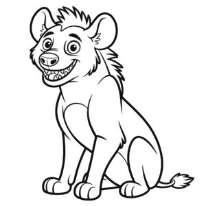 Desenho do Hiena de O Rei Leão para Colorir