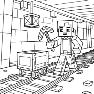 Desenho do Jesse do Minecraft Story Mode para Colorir