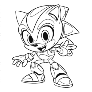 Desenho do Mecha Sonic para Colorir