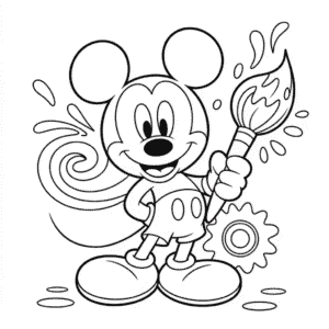 Desenho do Mickey Épico para Colorir