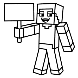 Desenho do Minecraft Grátis para Colorir