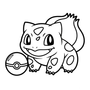Desenho do Pokémon Bulbassauro para Colorir