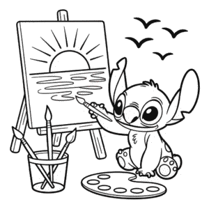 Desenho do Stitch para Colorir