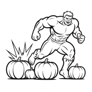 Desenho do Vingador de Halloween para Colorir