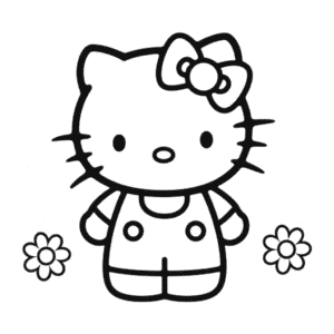 Desenho da Hello Kitty Online para Colorir