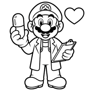Desenho do Doutor Mario para Colorir