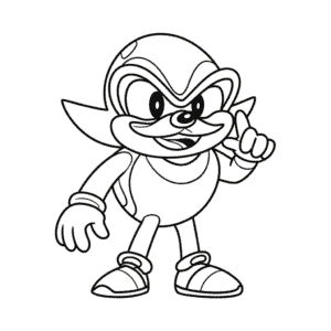 Desenho do Eggman do Sonic para Colorir