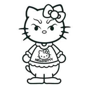 Desenho do Grinch Hello Kitty para Colorir