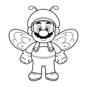Desenho do Mario Abelha para Colorir