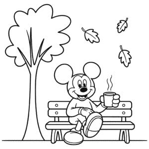 Desenho do Mickey Mouse Adulto para Colorir