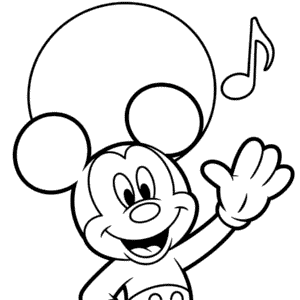 Desenho do Mickey Mouse Clássico para Colorir
