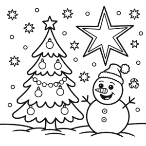 Desenho do Natal e Inverno para Colorir