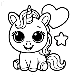 Desenho do Unicórnio Beanie Boo para Colorir