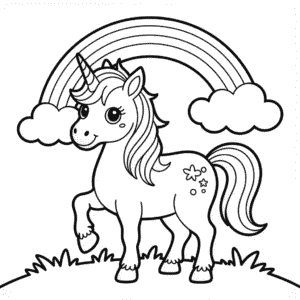 Desenho do Unicórnio para Colorir