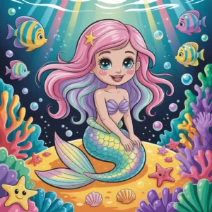 Desenhos de Sereias para Colorir