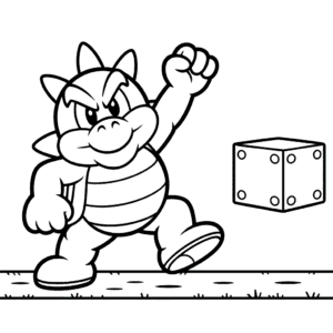 Desenho do Boom Boom Mario para Colorir