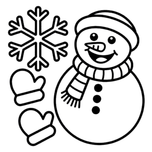 Desenho do Inverno para Pré-escolares para Colorir