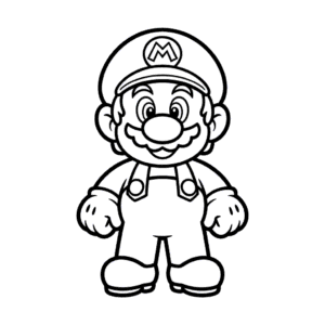 Desenho do Mario Fofo para Colorir