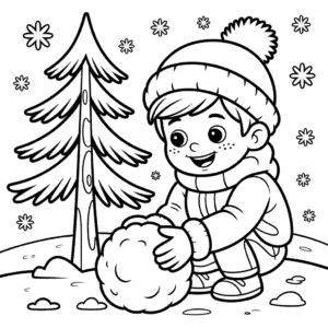 Desenho do Personagem do Inverno para Colorir